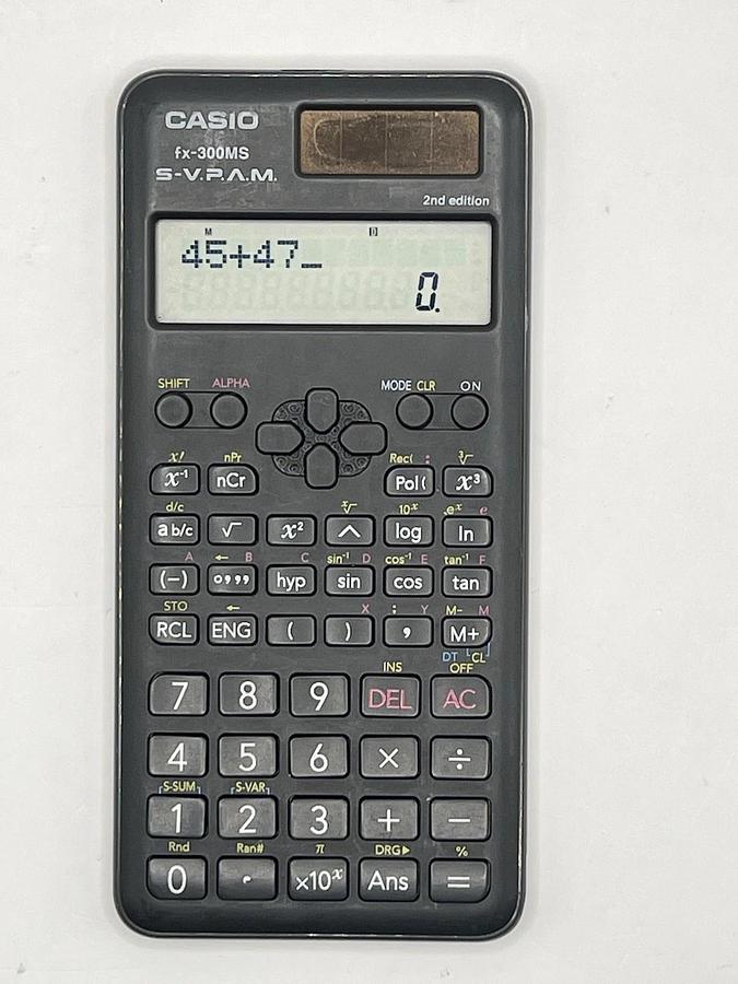 Used Casio fx-300ES PLUS S-VPAM Scientific Calculator - TESTED WORKING (no cover)