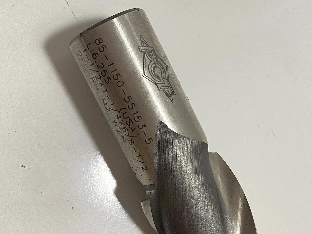 Used PCT Precision Cutting Tools - End Mill 85-1150-55153-5 2FL RH M2 W/N