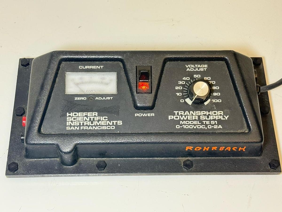 Used Hoefer Scientific Instruments - Transphor Power Supply Model: TE 51