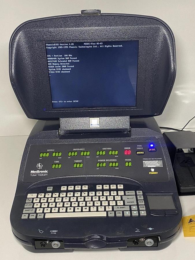 Used Medtronic Tuna Therapy Model 7900 Generator With Backpack Carrier & Accessories