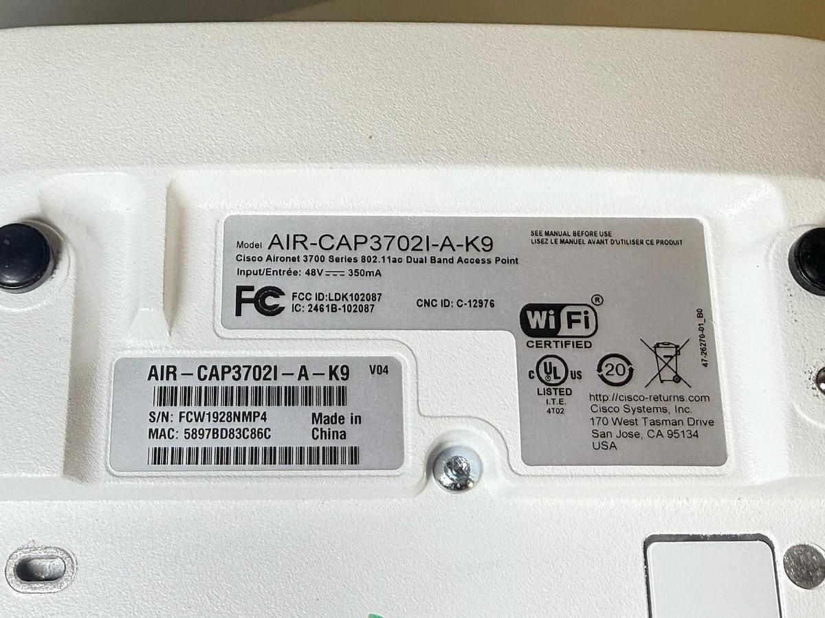 Used LOT OF 46 Cisco Aironet Wireless Access Point: AIR-LAP1142-A-K9 AIR-AP3802E-B-K9