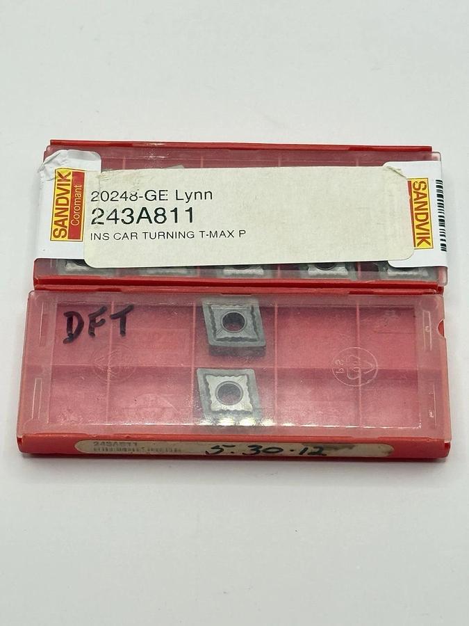 Used SANDVIK Carbide Inserts CNGP 120408 / CNGP432 Grade H10A (243A811)