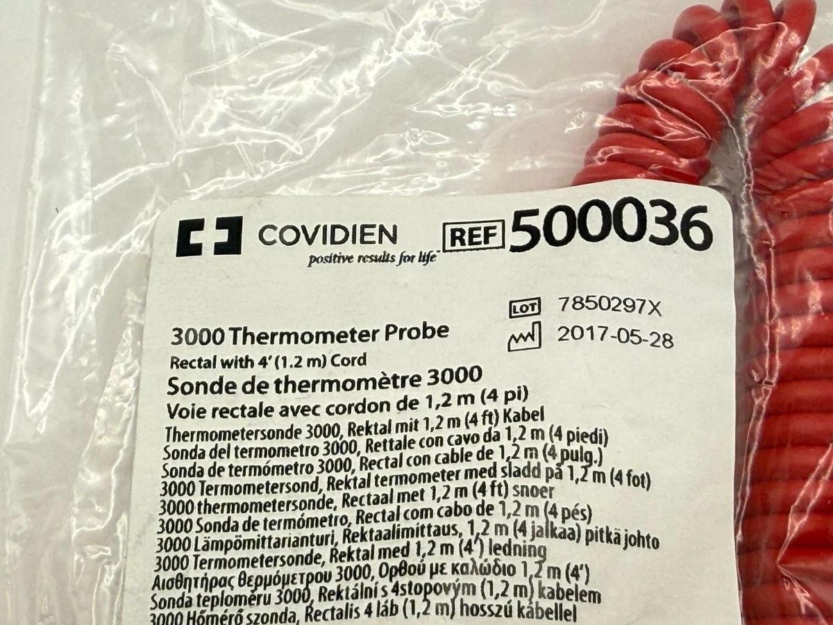 Used NEW Covidien Filac 3000 Thermometer Replacement Probe -  REF 500036
