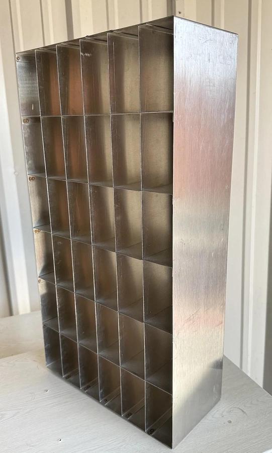 Used Stainless Steel Lab Cryo Storage Freezer Rack Cryogenic