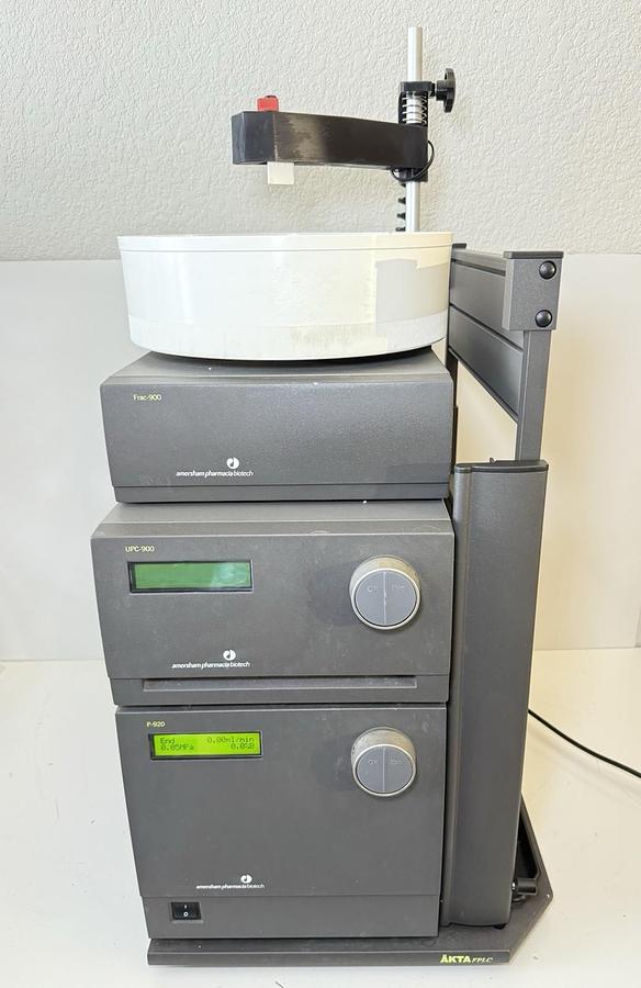 Used Pharmacia Biotech AKTA FPLC Purifier System P-920, UPC-900 & FRAC-900 Collector