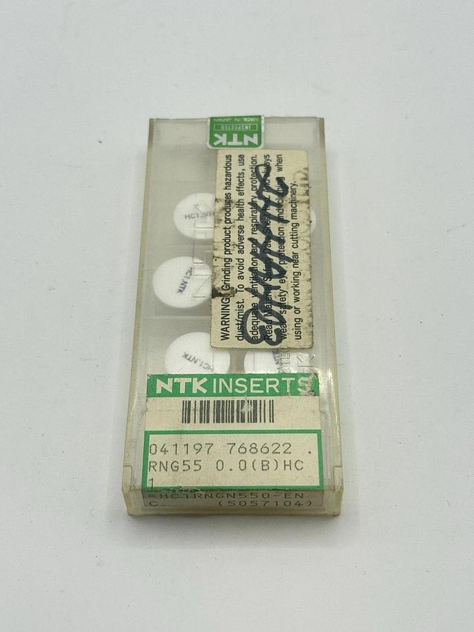 Used NTK Turning Inserts white Ceramic HC1RNGN550-ENC (5057104)