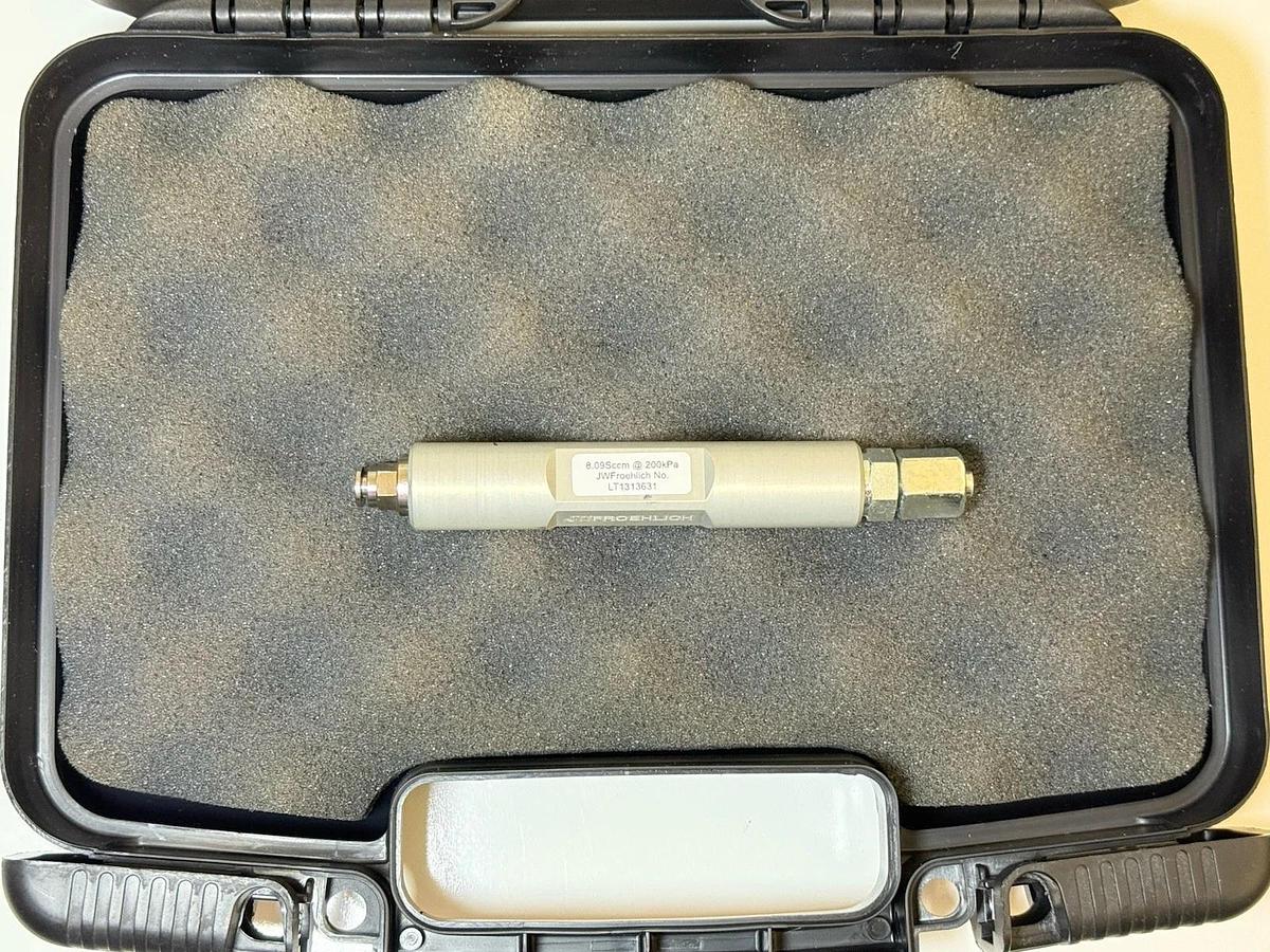 Used JW Froehlich Leak Orifice - OR8 LT13631 (8Sccm @ 200kPa)