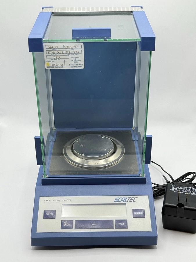 Used SCALTEC Instruments SBA 33 Digital Laboratory Scale Balance