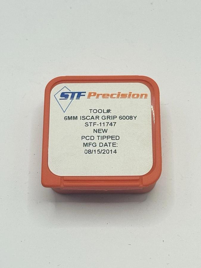 Used STF Precision Insert 6mm ISCAR GRIP6008Y STF-11747 PCD Tipped