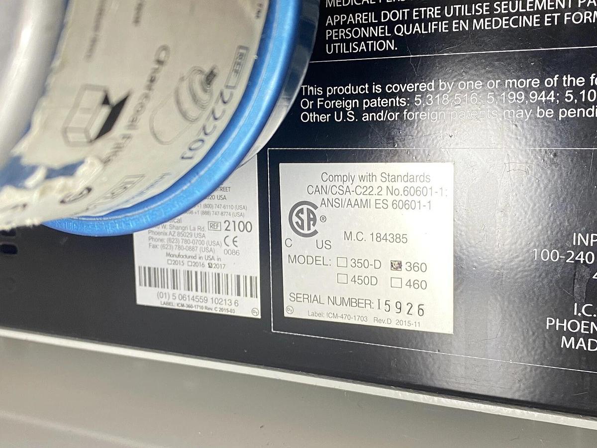 Used MegaDyne Mega Vac Smoke Evacuator 360 With Charcoal Filter Ref: 2100