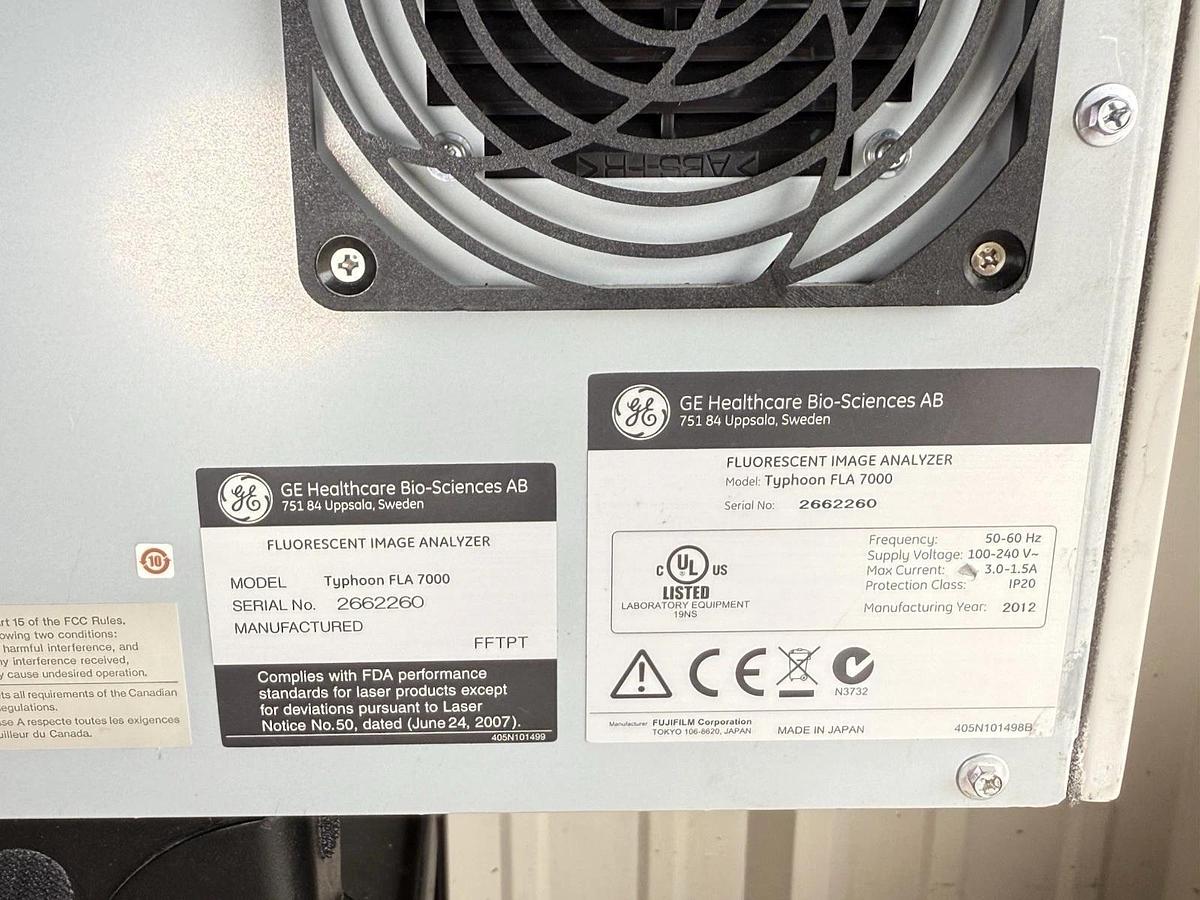 Used GE General Electric Typhoon FLA 7000 Fluorescent Image Analyzer Laser Scanner