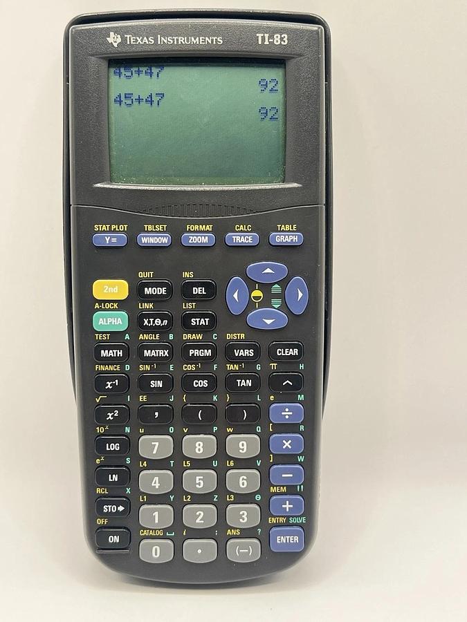 Used Texas Instruments TI-83 Plus Graphic Calculator - Tested Working