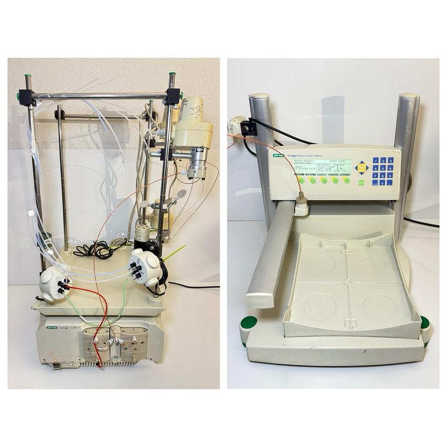 Used Bio-Rad BioRad BioLogic BioFrac Fraction Collector w/BioLogic Duo Flow + Rack