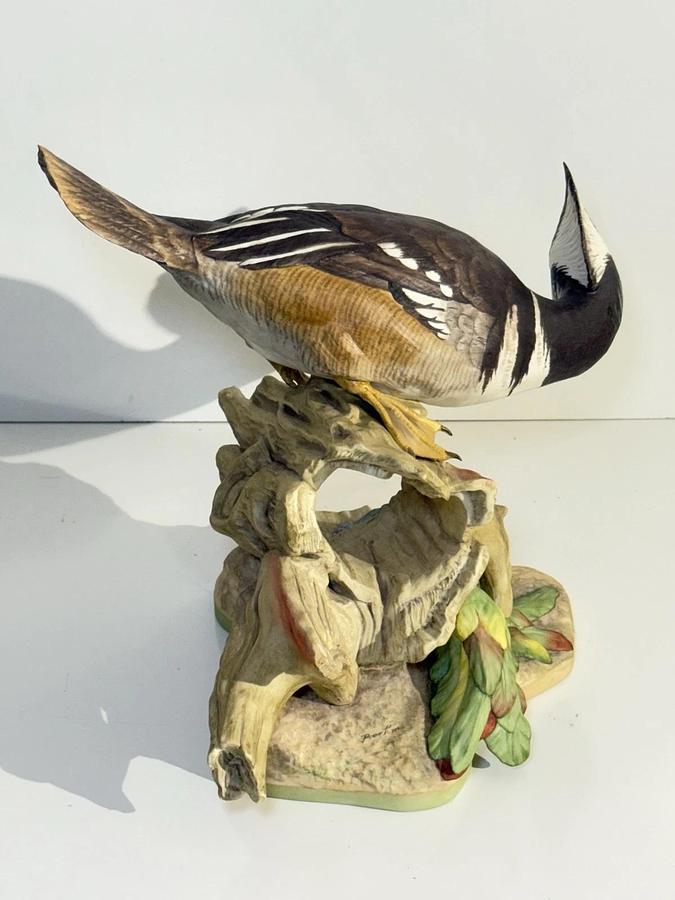 Used Boehm Limited Edition Porcelain Figurines - Pair of Hooded Mergansers Waterfowl