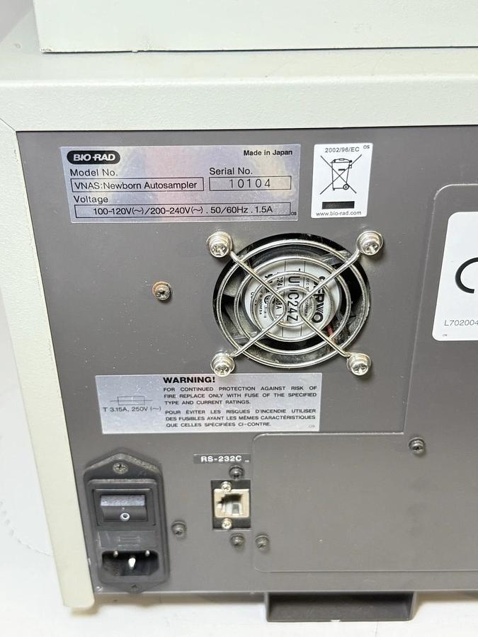 Used Bio-Rad VARIANT nbs VNAS AutoSampler with VARIANT Rack