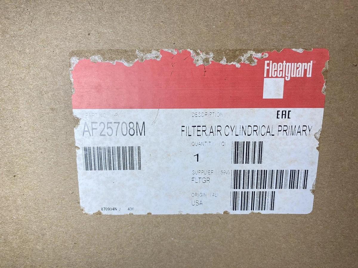 Used Fleetguard Cylindrical Air Filter Primary AF25708M USA