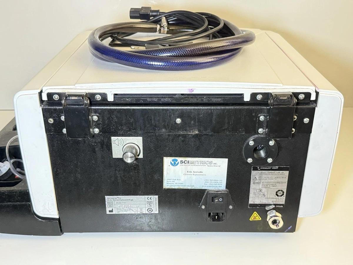 Used Elitech Aerospray Pro 7151 Cytology Centrifuge Slide Stainer Cytocentrifuge