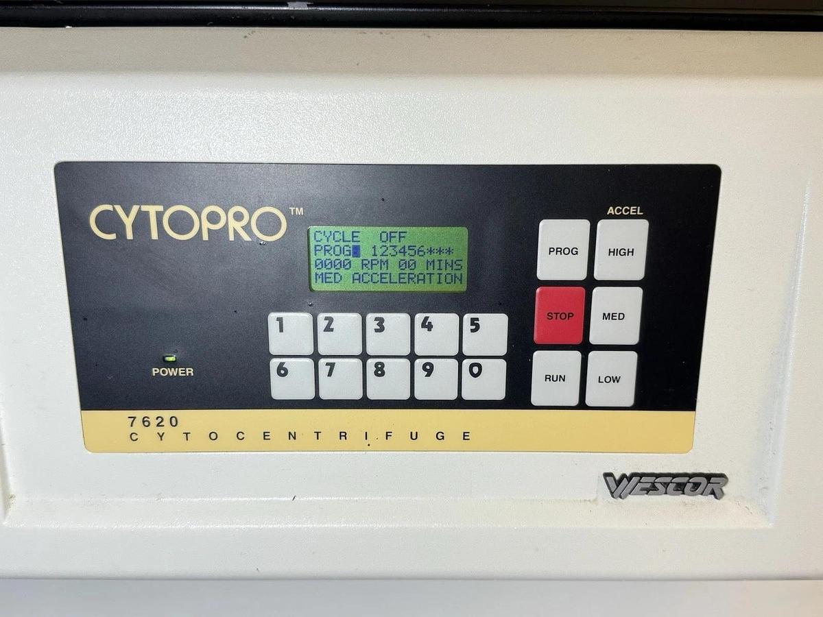 Used WESCOR Cytopro 7620 Cytocentrifuge Centrifuge w/ Rotor AC-160