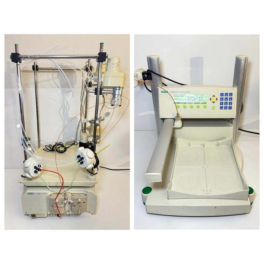 Used Bio-Rad BioRad BioLogic BioFrac Fraction Collector w/BioLogic Duo Flow + Rack