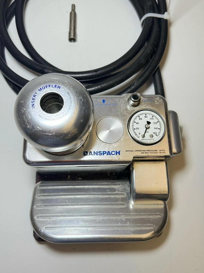 Used Anspach Autolube III Pneumatic Foot Pedal