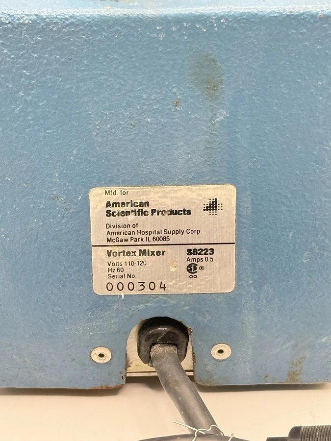 Used SP American Scientific Products - Vortex Mixer Shaker Model S8223