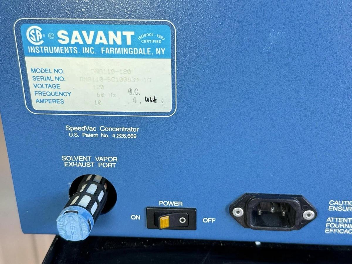 Used Savant DNA Speed Vac DNA110 Vacuum Concentrator System