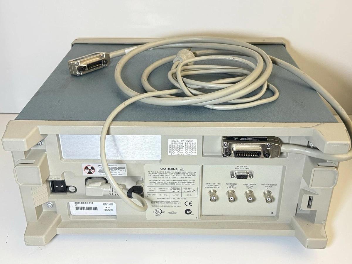 Used Tektronix TDS 520D 500 MHZ Two Channel Digital Oscilloscope