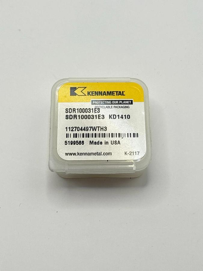 Used New 1pcs KENNAMETAL USA SDR100031E3 Carbide Milling Insert 5199566 KD1410