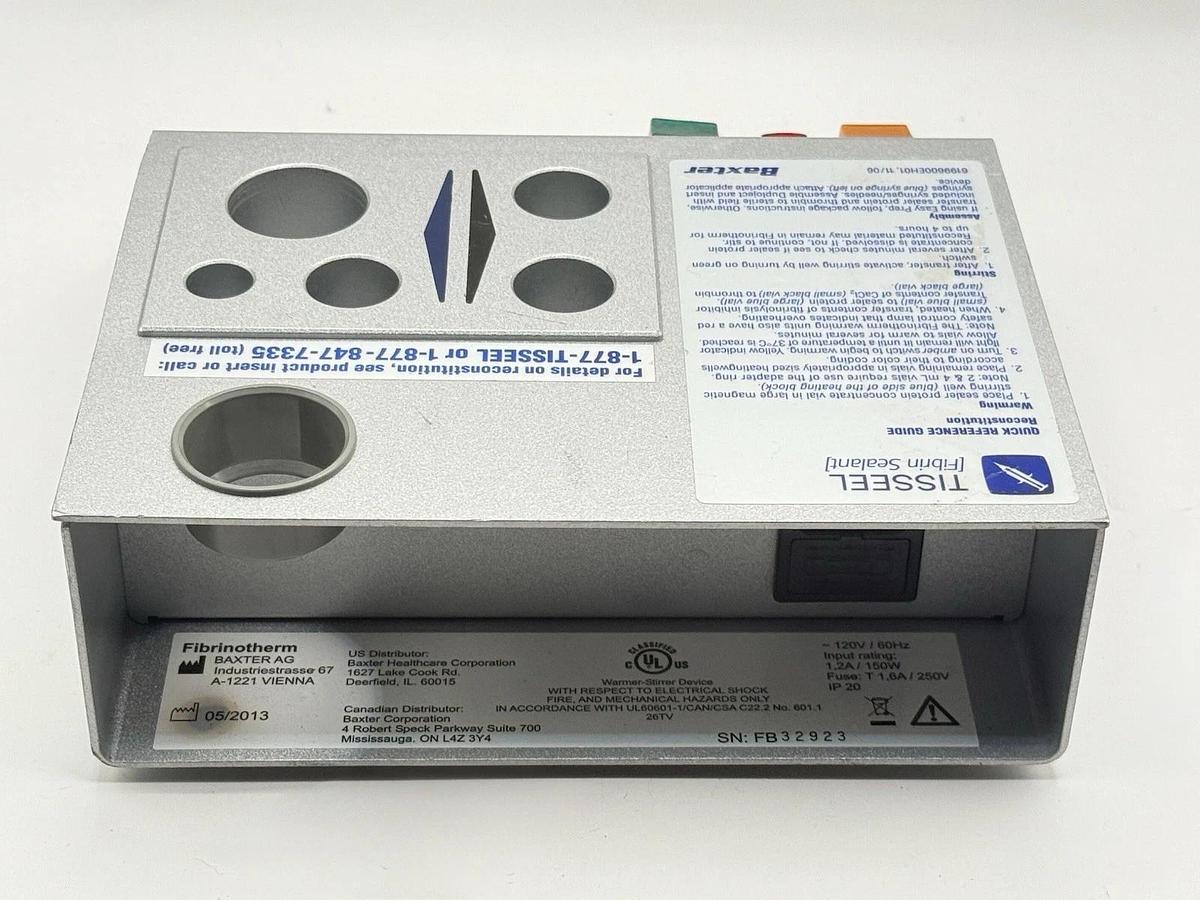 Used Baxter Fibrinotherm Heat Block with Magnetic Stirring