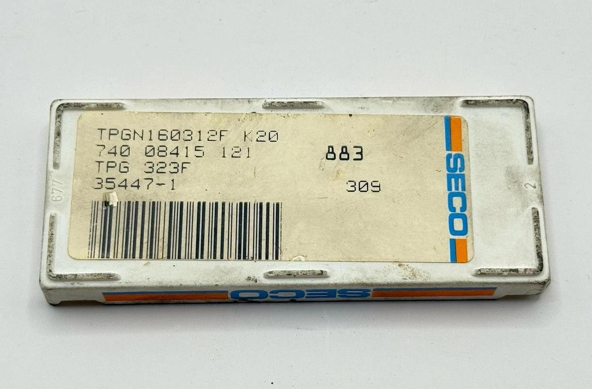 SECO Carbide inserts Carboloy TPGN160312F TPG323F 883 (EDP 08415)