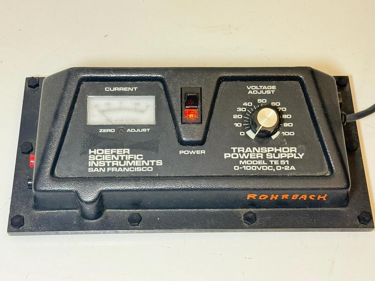Used Hoefer Scientific Instruments - Transphor Power Supply Model: TE 51