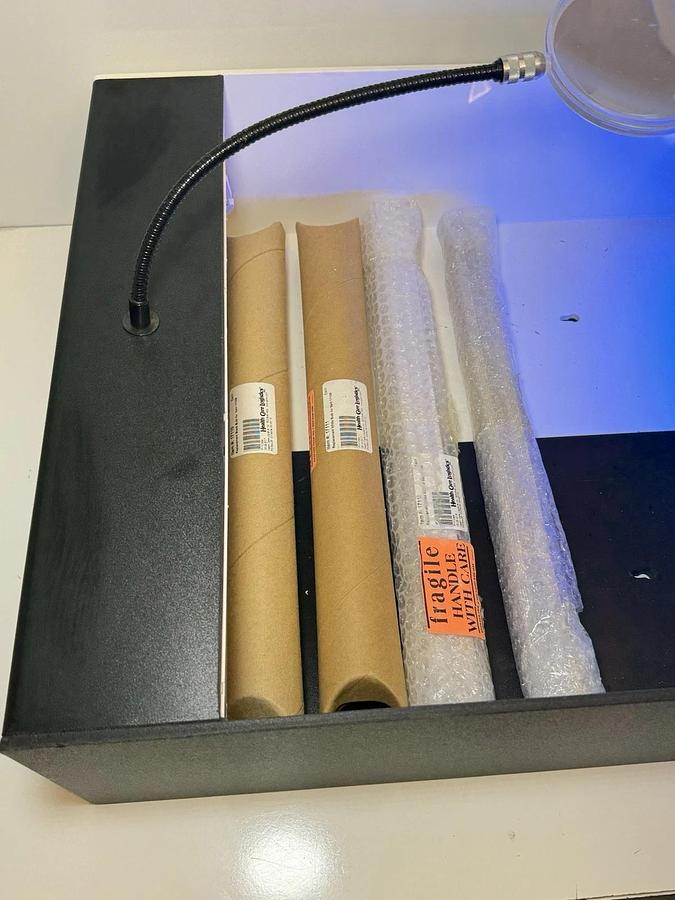 Used Health Care Logistics Workstation Countertop Light Box with Magnifying Glass