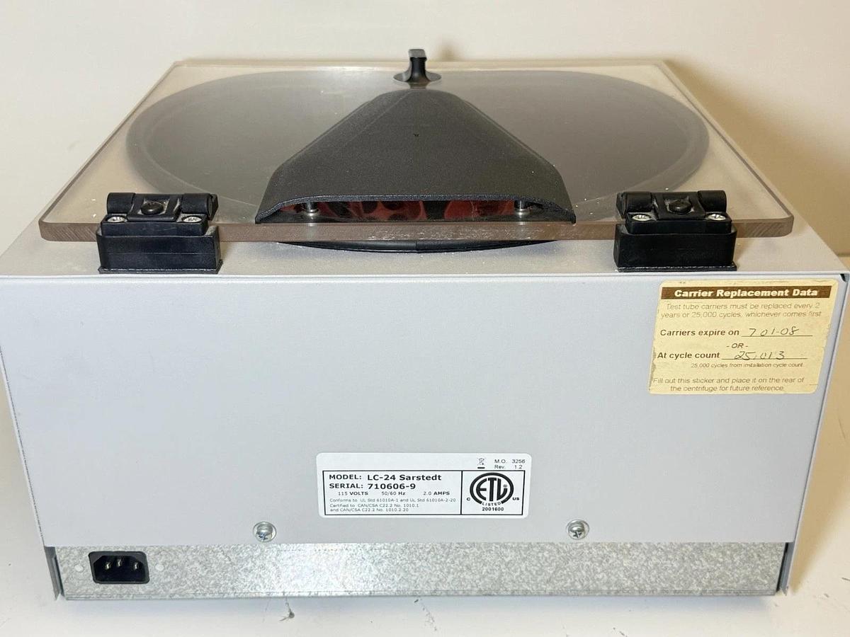 Used SARSTEDT Laboratory Centrifuge Model: LC-24  w/ 6 Buckets
