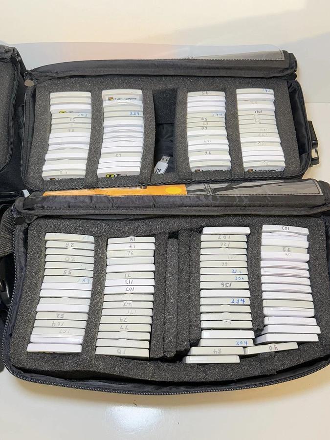 Used (Lot Of 203) Turning Technologies RCRF-03 ResponseCard RF LCD Clicker