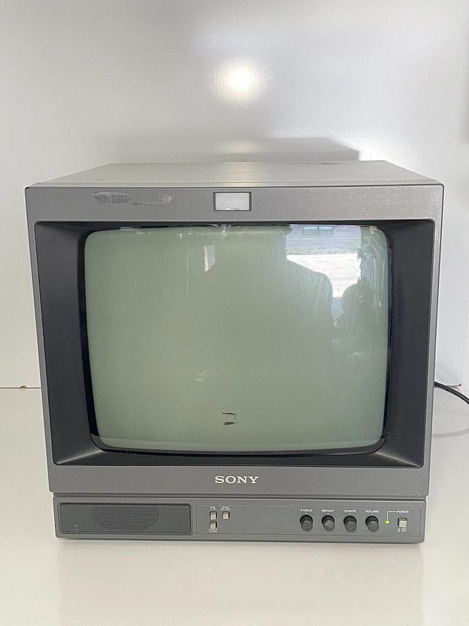 Used Sony PVM-137 Black and White Video Monitor - Retro Monitor Screen 1995