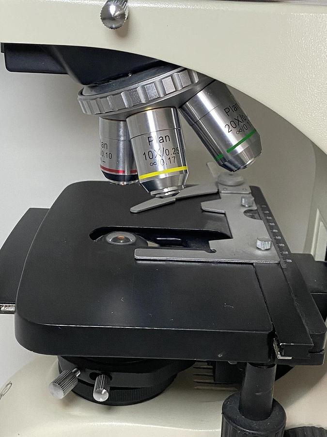 Used Seiler Microlux IV LED Compound Microscope With Objectives