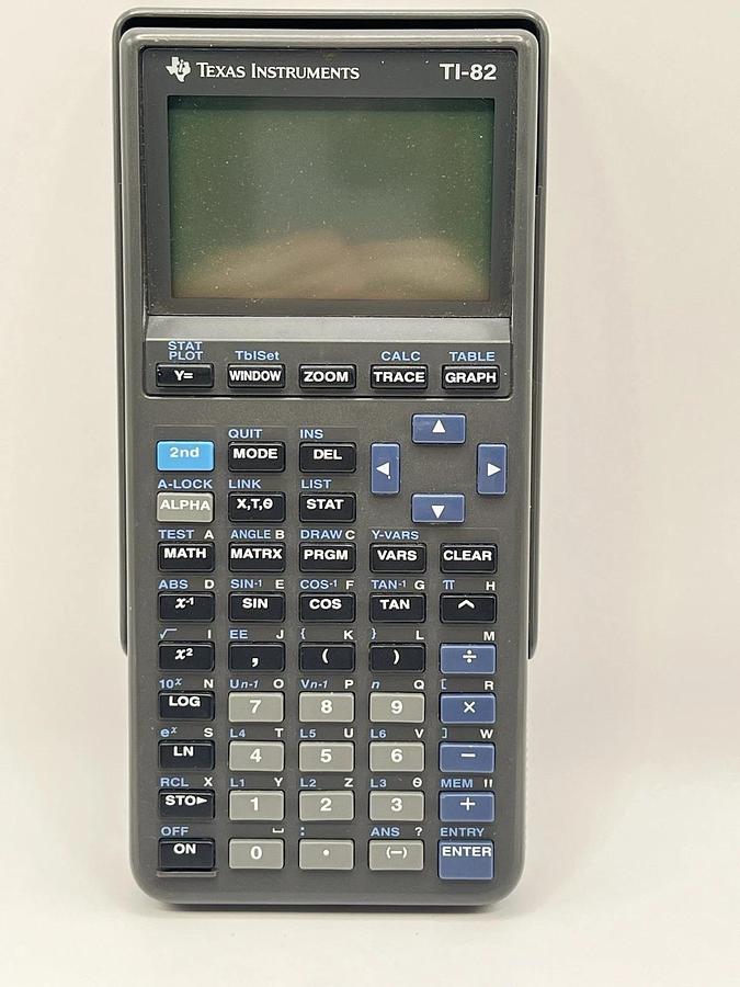 Used Texas Instrument TI 82 Graphing Calculator  - Tested Working