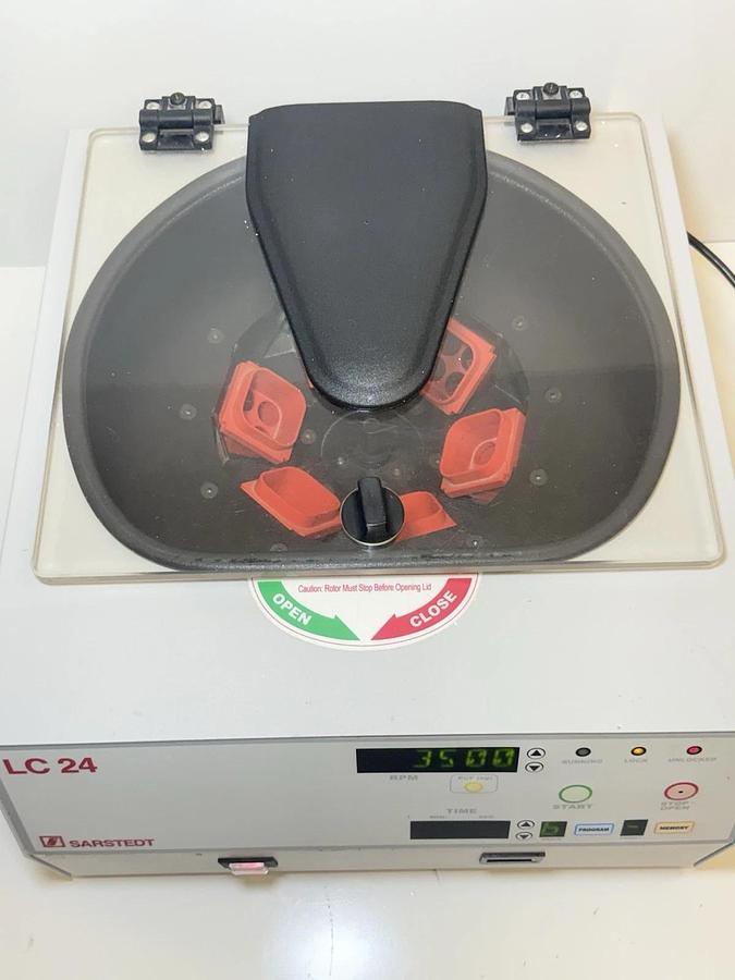Used SARSTEDT Laboratory Centrifuge Model: LC-24  w/ 6 Buckets