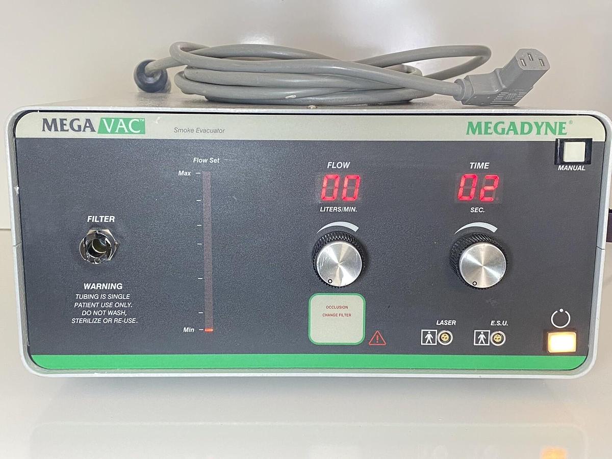 Used MegaDyne Mega Vac Smoke Evacuator 360 With Charcoal Filter Ref: 2100