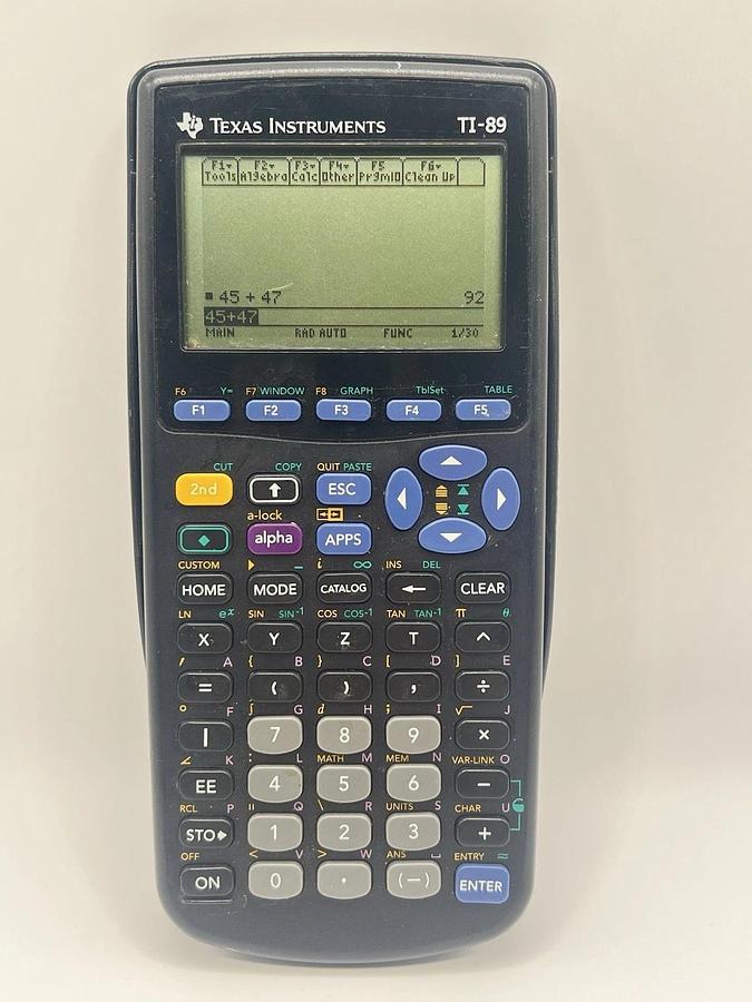 Used Texas Instruments TI-89 Graphing Calculator - Tested Working