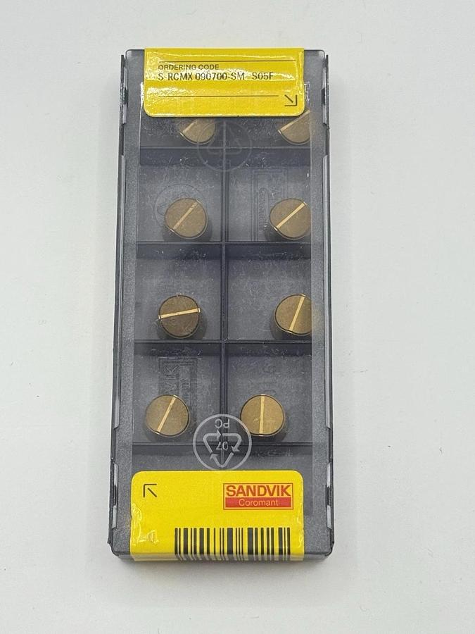 Used SANDVIK Carbide Inserts S-RCMX 090700-SM Grade S05F (242A819)