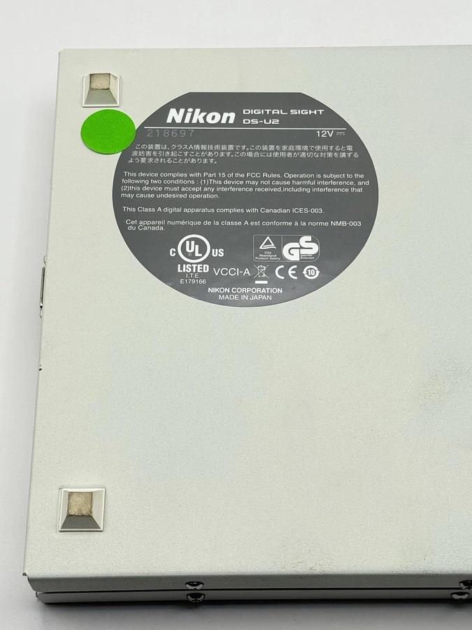 Used Nikon Eclipse TS100 Inverted Lab Microscope w/ Nikon UFX-II, Power Supply & Lamp