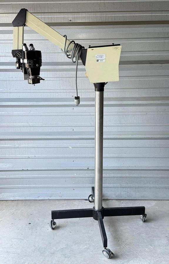 Used Cryomedics KryMed Microscope Stereoscopic Zoom System 3001 with Stand on wheels