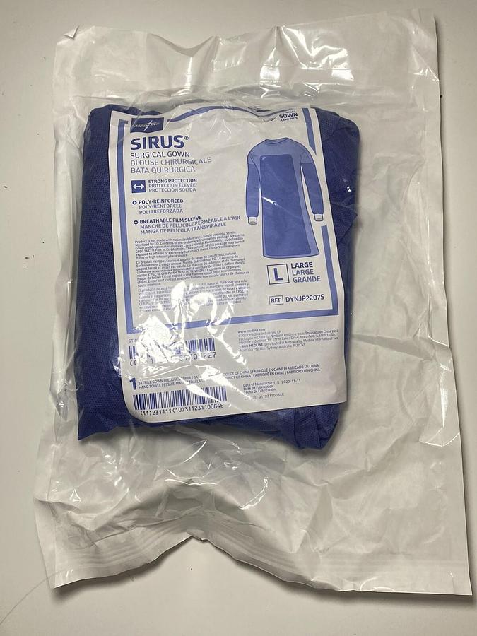 Used Medline SIRUS Surgical Gown - L Large