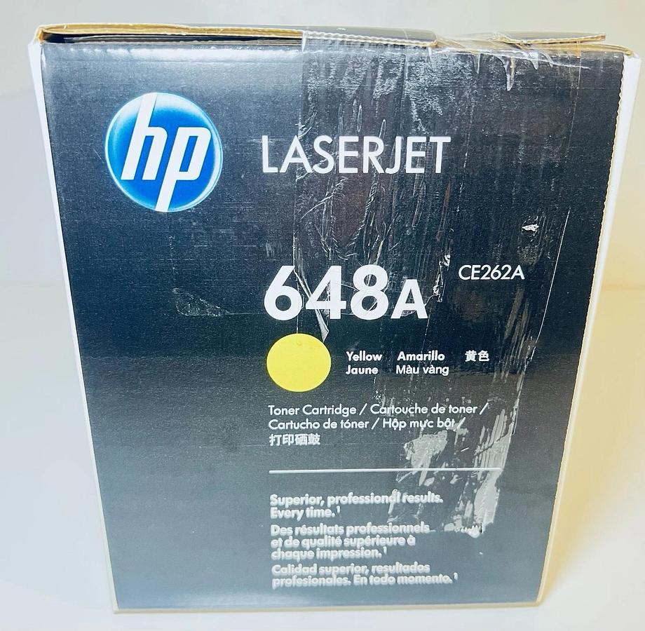 Used Genuine HP LaserJet Toner Cartridge 648A (CE262A) Amarillo / Yellow