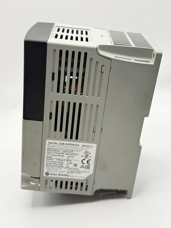 Used Allen-Bradley 22B-D4P0N104 PowerFlex 40 HP AC Drive