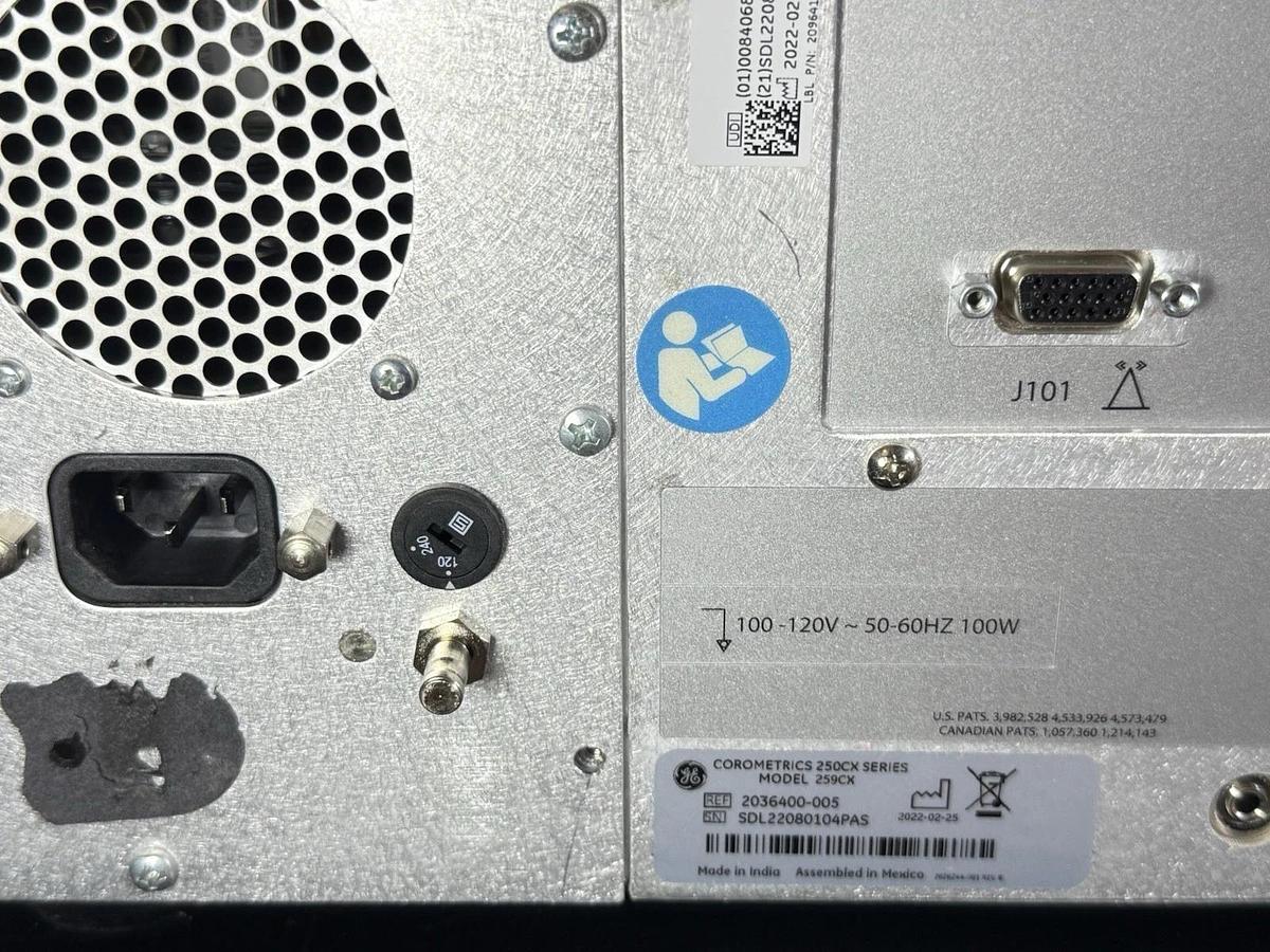 Used GE Healthcare Corometrics 250cx Series Model 259CX Monitor