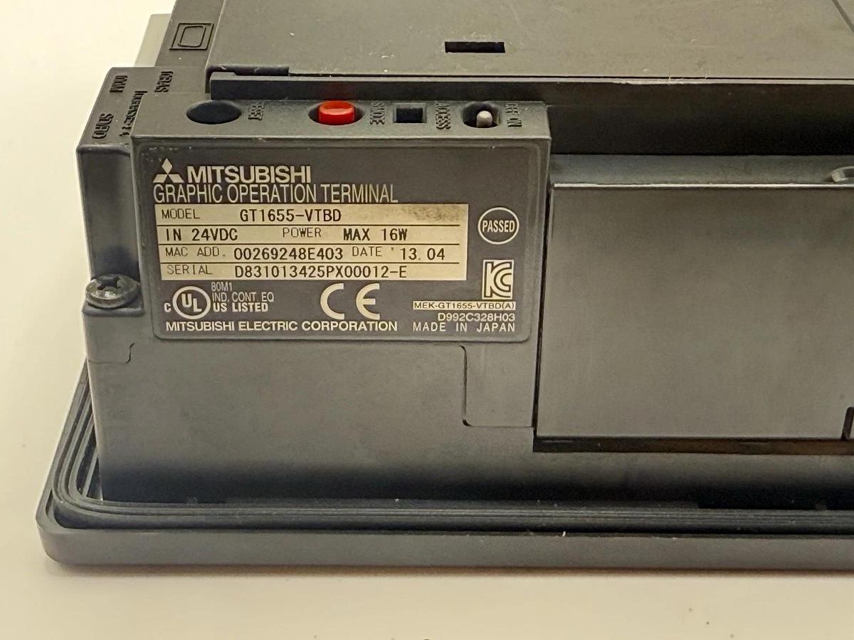 Used Mitsubishi Electric GT1655-VTBD Graphic Operation Terminal Touch Screen GOT1000
