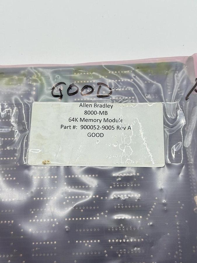 Used Allen Bradley 8000-MB / 8000MB 900052 64K Memory Module Board
