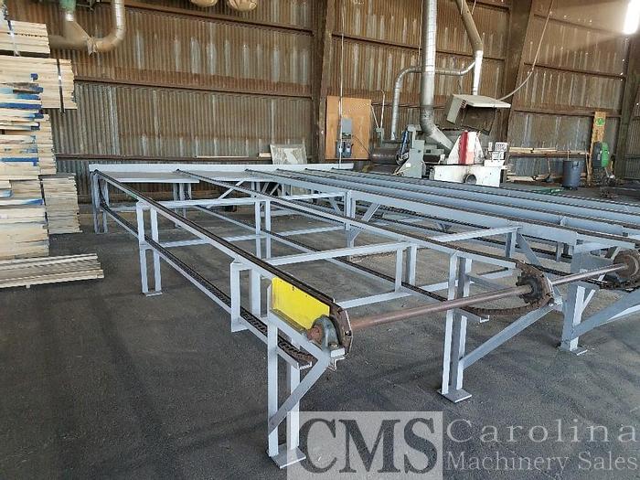 Used Custom Built Green Chain Lumber Deck